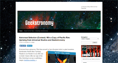 Desktop Screenshot of geekstronomy.com