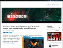 Tablet Screenshot of geekstronomy.com